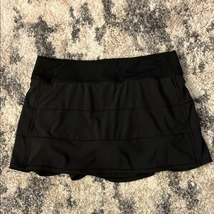 Pace Revival Mid Rise - 12 Tall Black Skort